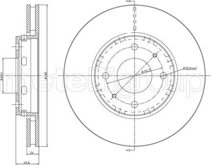 Fri.Tech. BD0902 - Тормозной диск autospares.lv