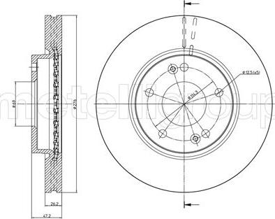 Fri.Tech. BD0919 - Тормозной диск autospares.lv