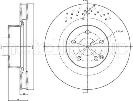 Fri.Tech. BD0910 - Тормозной диск autospares.lv