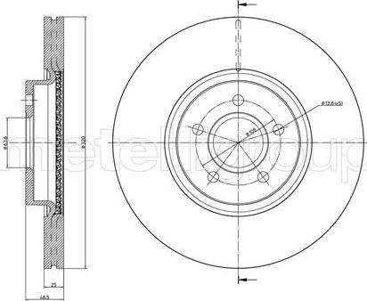 Fri.Tech. BD0987 - Тормозной диск autospares.lv