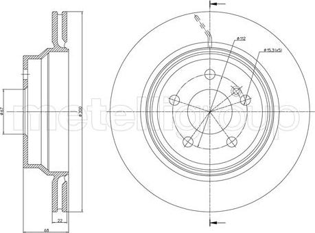 Fri.Tech. BD0929 - Тормозной диск autospares.lv