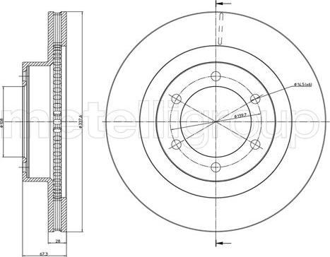 Fri.Tech. BD0924 - Тормозной диск autospares.lv