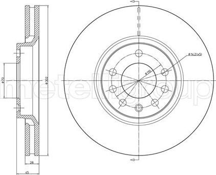 Fri.Tech. BD0973 - Тормозной диск autospares.lv