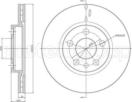 Fri.Tech. BD0499 - Тормозной диск autospares.lv