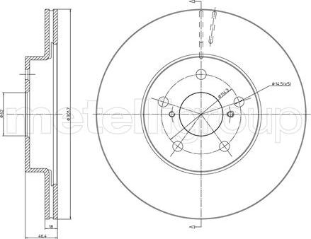 Fri.Tech. BD0409 - Тормозной диск autospares.lv