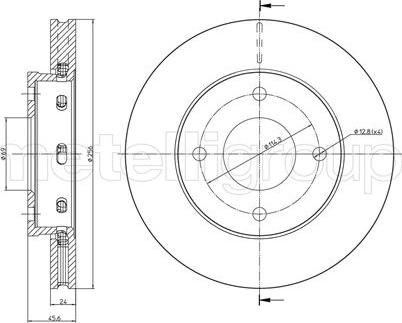 Fri.Tech. BD0419 - Тормозной диск autospares.lv