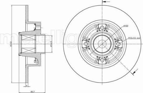 Fri.Tech. BD0416 - Тормозной диск autospares.lv