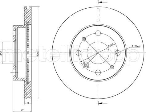 Fri.Tech. BD0482 - Тормозной диск autospares.lv