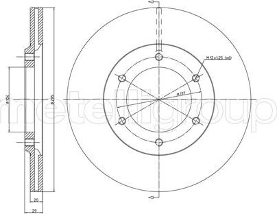 Fri.Tech. BD0432 - Тормозной диск autospares.lv