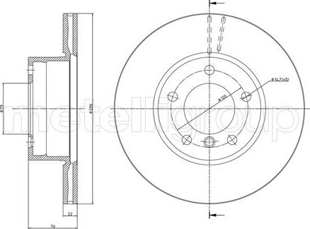 Fri.Tech. BD0475 - Тормозной диск autospares.lv