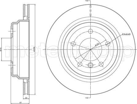 Fri.Tech. BD0476 - Тормозной диск autospares.lv