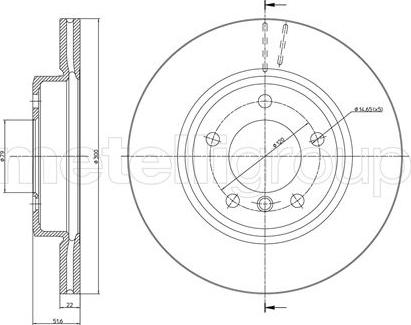 Fri.Tech. BD0549 - Тормозной диск autospares.lv