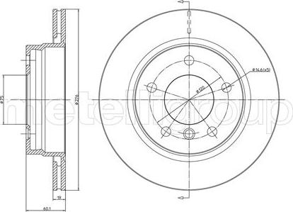 Fri.Tech. BD0550 - Тормозной диск autospares.lv