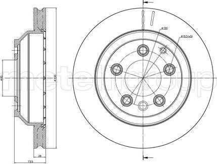 Fri.Tech. BD0561 - Тормозной диск autospares.lv