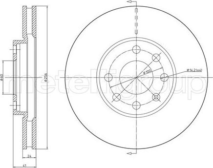 Fri.Tech. BD0528 - Тормозной диск autospares.lv