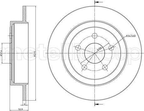 Fri.Tech. BD0690 - Тормозной диск autospares.lv