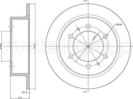 Fri.Tech. BD0693 - Тормозной диск autospares.lv