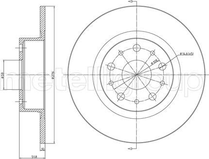 Fri.Tech. BD0653 - Тормозной диск autospares.lv