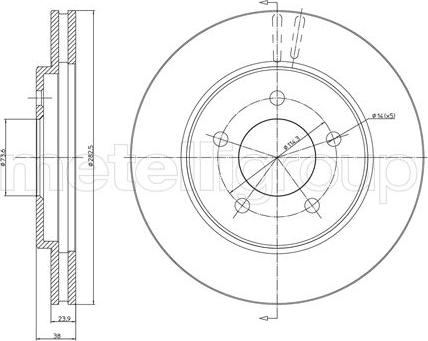 Fri.Tech. BD0629 - Тормозной диск autospares.lv