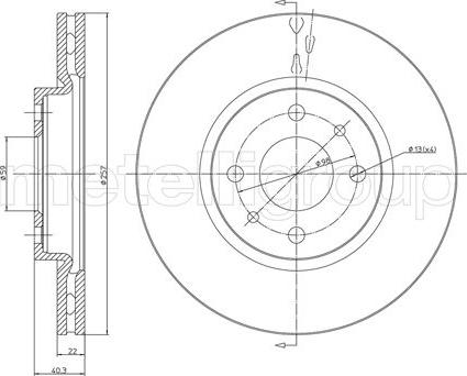 Fri.Tech. BD0679 - Тормозной диск autospares.lv