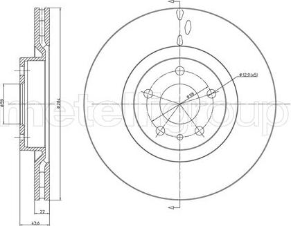 Fri.Tech. BD0670 - Тормозной диск autospares.lv