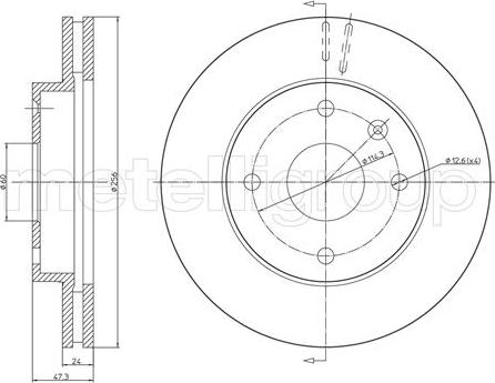 Fri.Tech. BD0099 - Тормозной диск autospares.lv