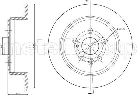 Fri.Tech. BD0091 - Тормозной диск autospares.lv