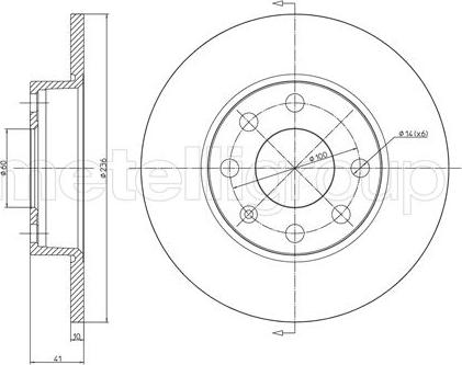 Fri.Tech. BD0008 - Тормозной диск autospares.lv