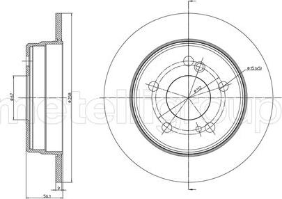 Fri.Tech. BD0014 - Тормозной диск autospares.lv