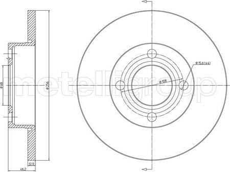 Fri.Tech. BD0013 - Тормозной диск autospares.lv