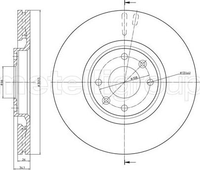 Fri.Tech. BD0088 - Тормозной диск autospares.lv