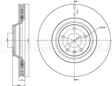 Fri.Tech. BD0071 - Тормозной диск autospares.lv