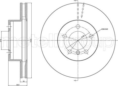 Fri.Tech. BD0077 - Тормозной диск autospares.lv