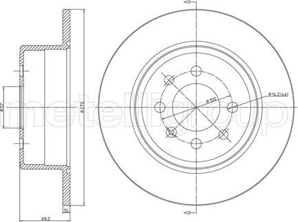 Fri.Tech. BD0190 - Тормозной диск autospares.lv