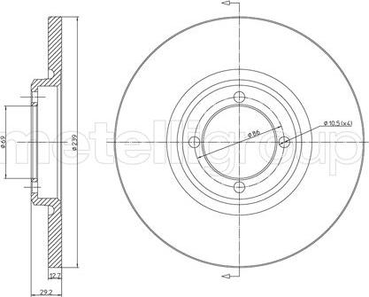 Fri.Tech. BD0169 - Тормозной диск autospares.lv