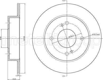 Fri.Tech. BD0102 - Тормозной диск autospares.lv