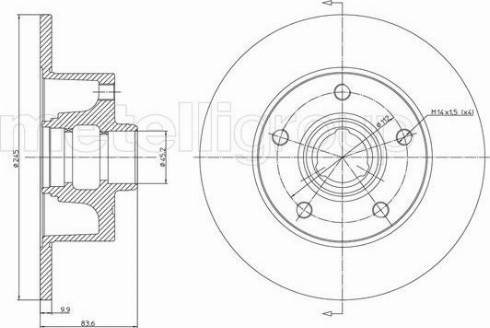 Fri.Tech. BD0188 - Тормозной диск autospares.lv