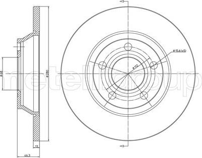 Fri.Tech. BD0187 - Тормозной диск autospares.lv