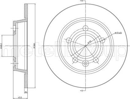 Fri.Tech. BD0139 - Тормозной диск autospares.lv