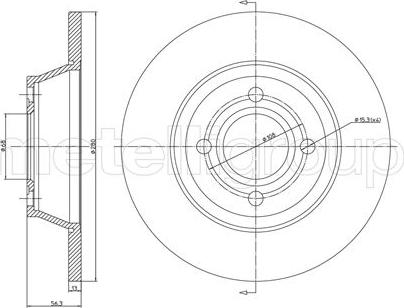 BOSCH 986479694 - Тормозной диск autospares.lv