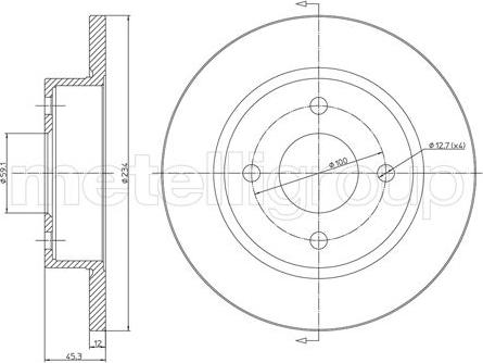 Fri.Tech. BD0138 - Тормозной диск autospares.lv