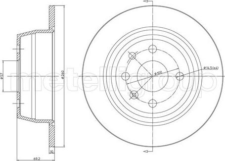 Fri.Tech. BD0176 - Тормозной диск autospares.lv