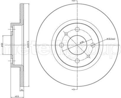 Fri.Tech. BD0171 - Тормозной диск autospares.lv