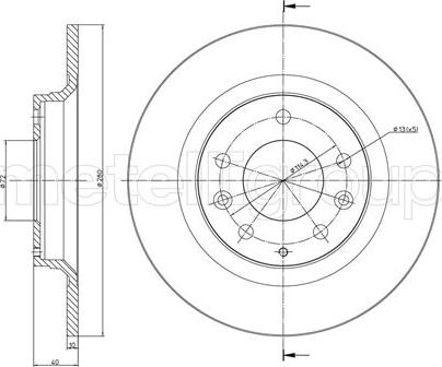 Fri.Tech. BD0859 - Тормозной диск autospares.lv