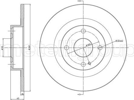 Fri.Tech. BD0852 - Тормозной диск autospares.lv