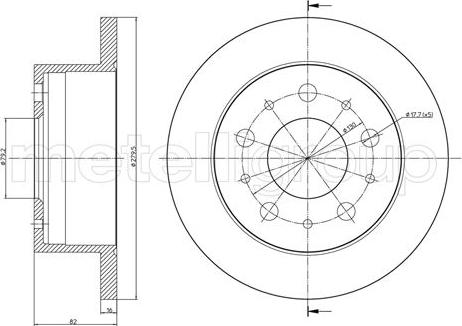 Fri.Tech. BD0869 - Тормозной диск autospares.lv