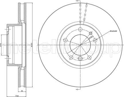 Fri.Tech. BD0808 - Тормозной диск autospares.lv