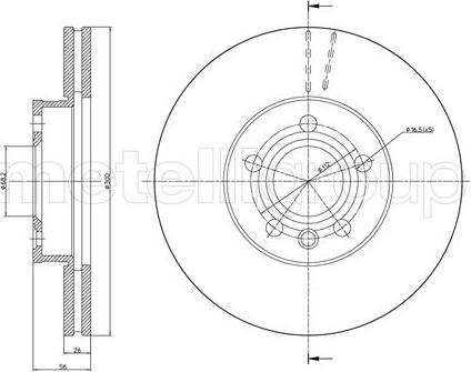 Fri.Tech. BD0807 - Тормозной диск autospares.lv