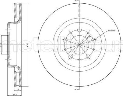 Fri.Tech. BD0817 - Тормозной диск autospares.lv