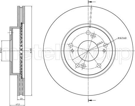 Fri.Tech. BD0880 - Тормозной диск autospares.lv